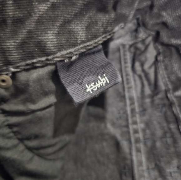 KSUBI Hi Line Mini Venom Black Denim Skirt Size:30" - Picture 3 of 10